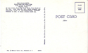 back side of postcard of the ben milam hotel