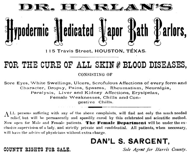Dr. Harlan's Medicated Vapor Bath Parlor - Houston TX