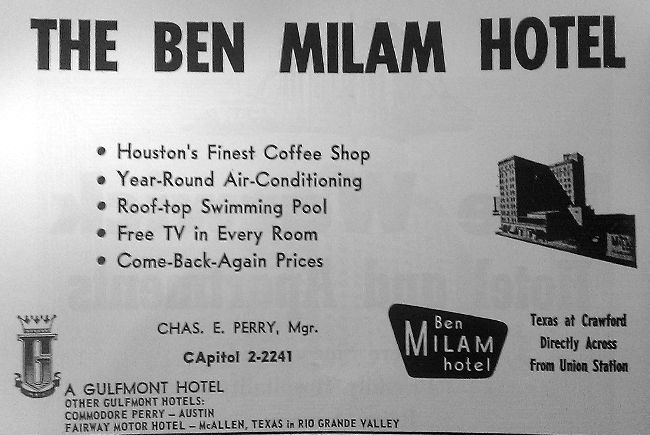 Ben Milam Hotel - Houston TX