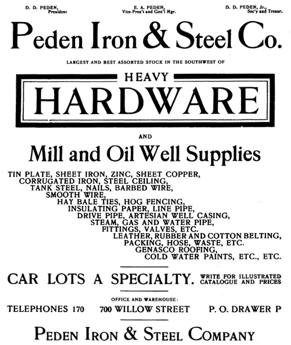 Peden Iron and Steel - Houston TX